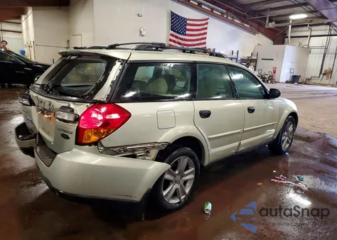 2007 Subaru Outback Outback 2.5I z USA, uszkodzony, nr VIN 4S4BP61C077342299